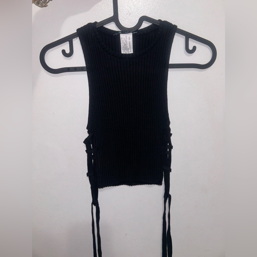 Zara crop top with side opening